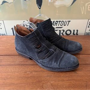 Fiorentini + Baker Black Suede Carnaby Cledi Booties